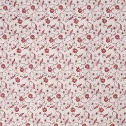 MAFATLAL Cream And Red Floral Printed 160 TC Microfiber Queen Bedsheet Set- 2.28m x 2.54m image 4