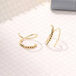 Mia by Tanishq 14KT Gold Galactic Spin Hoop Earrings Gold- 2.365 g-picture-23