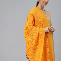 swatika Embroidered Sequinned Dupatta with Sequinned-picture-18