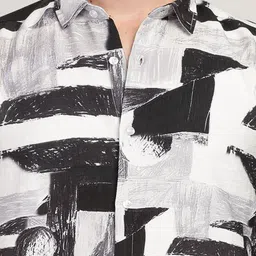 THE BEETEL HOUSE Men Nylon Abstract Print Regular Slim Fit Casual Shirt image 2
