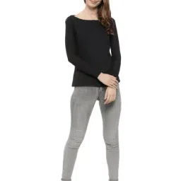 Campus Sutra Black Full Sleeves Sweatshirt image 4