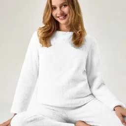 Kotty Round Neck Straight Long Sleeves Sweatshirt With Trouser image 4