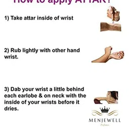 Menjewell Yellow Set of 2 Chandan-E-Khaas & Champa Attar image 4