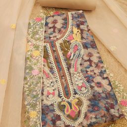 Soch Printed Unstitched Dress Material-picture-20