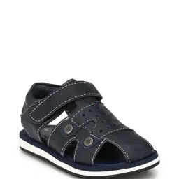 Tuskey Kids Blue Leather Sandals-picture-20