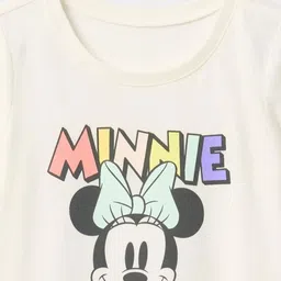 GAP Girls Minnie Mouse Printed Regular Fit Pure Cotton T-Shirt image 3
