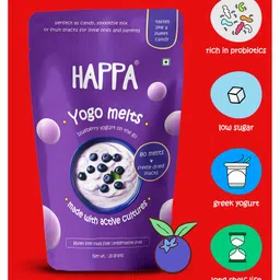 Happa Yogo Melts I Fruit & Yogurt snack for little ones I Bluberry yogurt I Good  I Easy to Carry I Great taste-picture-11