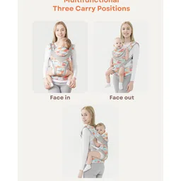 Polka Tots Multicolor Easy Breezy Triangle Print Adjustable Baby Carrier For New-Born to Toddler ( 3 to 24 Months ) image 3