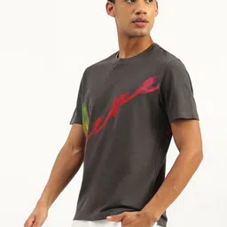 United Colors of Benetton Men Printed Pure Cotton T-shirt image 5