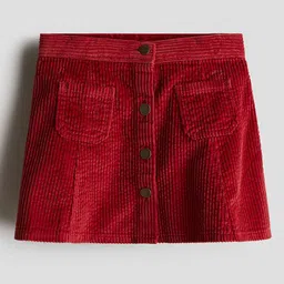 H&M Corduroy A-Line Skirt image 1