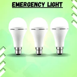guggu Rechargeable Emergency Bulb Inverter Bulb, 3Hr battery backup_Pack oF 3 G111 3 hrs Bulb Emergency Light-picture-27