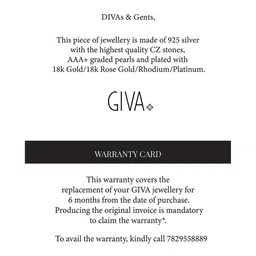 GIVA 925 Sterling Silver Rhodium-Plated Zircon-Studded Infinite Beauty Finger Ring image 5