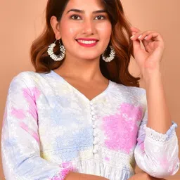 KALPARUN Tie and Dye Dyed A-Line Midi Dress image 4