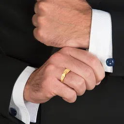 Joyalukkas Men Bold Designer Gold Ring-picture-15