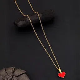 SZN Brass Set Of 2 Gold-Plated Star Shaped Enamelled Pendants With Chains image 5