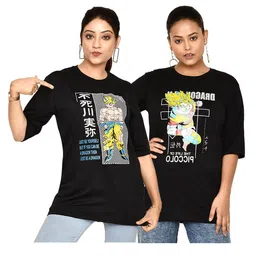 RAPL Women Typography 2 Printed Applique T-shirt-picture-28