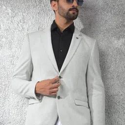 Crimsoune Club Notched Lapel Single Breasted Blazer-image-7