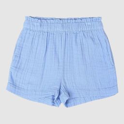 GAP Girls Mid-Rise Textured Pure Cotton Shorts-picture-36