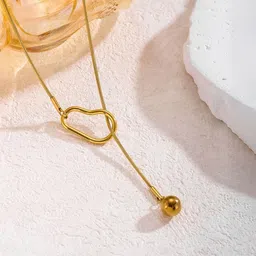 Jewels Galaxy Stainless Steel Gold-Plated Minimal Chain-picture-21
