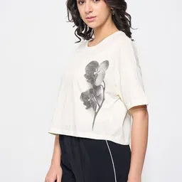 Honey by Pantaloons Floral Print Cotton Crop Top image 5