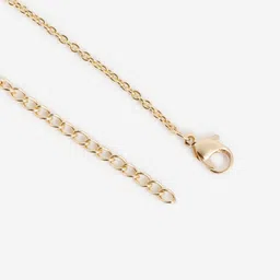 DressBerry Gold-Plated Pearls Studed Minimal Necklace image 3
