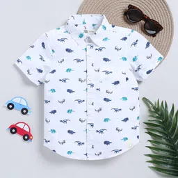 Happy Faces Kids Boys Printed Pure Cotton Casual Shirt-picture-49