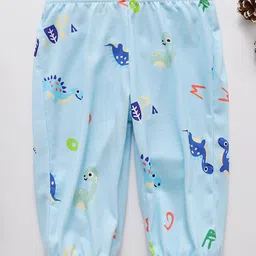 Kookie Kids Full Length Lounge Pant Dino Print - Blue-picture-26