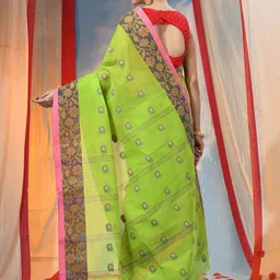 DESH BIDESH Ethnic Motifs Pure Cotton Saree image 3