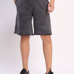 Bene Kleed Men Washed Raw Edge Shorts-picture-38