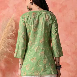 HARIKS Printed Round Neck Tunic & Palazzo Co-Ords image 4