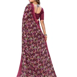Moda Rapido Geometric Printed Saree With Blouse Piece image 3