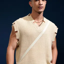 HIGHLANDER Men Cable Knit Sweater Vest-picture-23