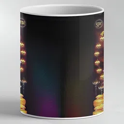 Keviv White & Black Text or Slogans Printed Ceramic Glossy Mugs Set of Cups and Mugs image 2