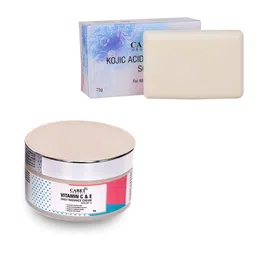 CARET ORGANIC Vitamin C Soap-75g &  Daily Radiance Cream Combo-50g image 1