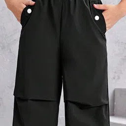 MODARUE Girls Relaxed Loose Fit Cargos Trousers image 5