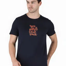 SZN Men Printed Applique T-shirt-image-3