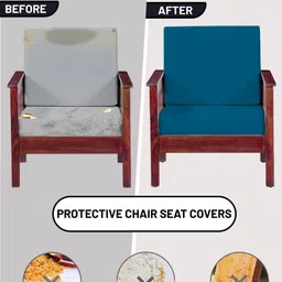 Lazi Blue Polyester Sofa Cover image 3