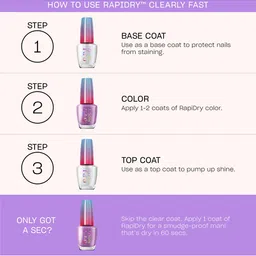O.P.I Rapid Dry Smudge-Proof Nail Polish 9 ml - Speed of Bright image 2