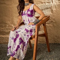 InWeave Women Dyed Kurta with Palazzo image 4