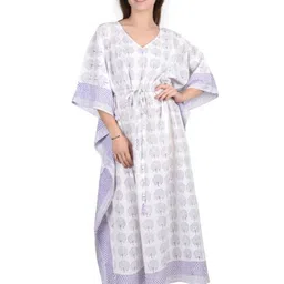 Fabric Venue Floral Print Kaftan Maxi Dress-picture-10