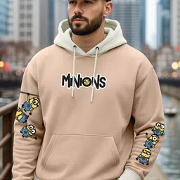 bewakoof heavy duty Bewakoof men Heavy Duty Men Printed Hooded Sweatshirt-picture-25
