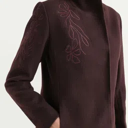 RAREISM Embroidered Single-Breasted Overcoat image 5