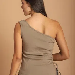 CORSICA One Shoulder Sleeveless Cotton Top image 4
