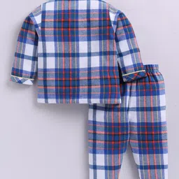 Clt.s Unisex Kids Checked Night suit image 5