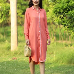 GHARANA INDIA Women Embroidered Shirt Dress-picture-27