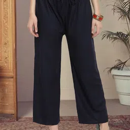 all about you Women Comfort Low-Rise Loose Fit Wide Leg Trousers-picture-49