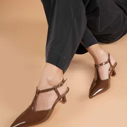 Chemistry Pointed Toe Party Kitten Sandals-picture-16