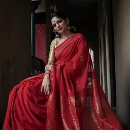 Moda Rapido Woven Design Zari Silk Blend Handloom Banarasi Saree image 3