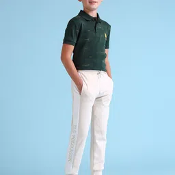 U.S. Polo Assn. Kids Boys Brand Logo Applique Joggers-picture-36