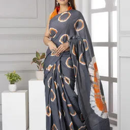 Pinkcity Trade World Pure Cotton Block Print Saree image 3